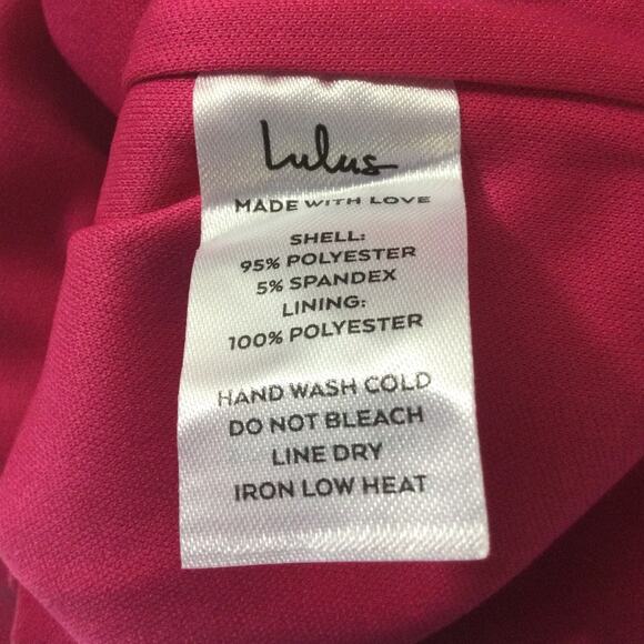 LULU'S SZ L Perfected Poise Hot Pink Bow Cutout Column Maxi Dress NEW 0B4 - Picture 11 of 11